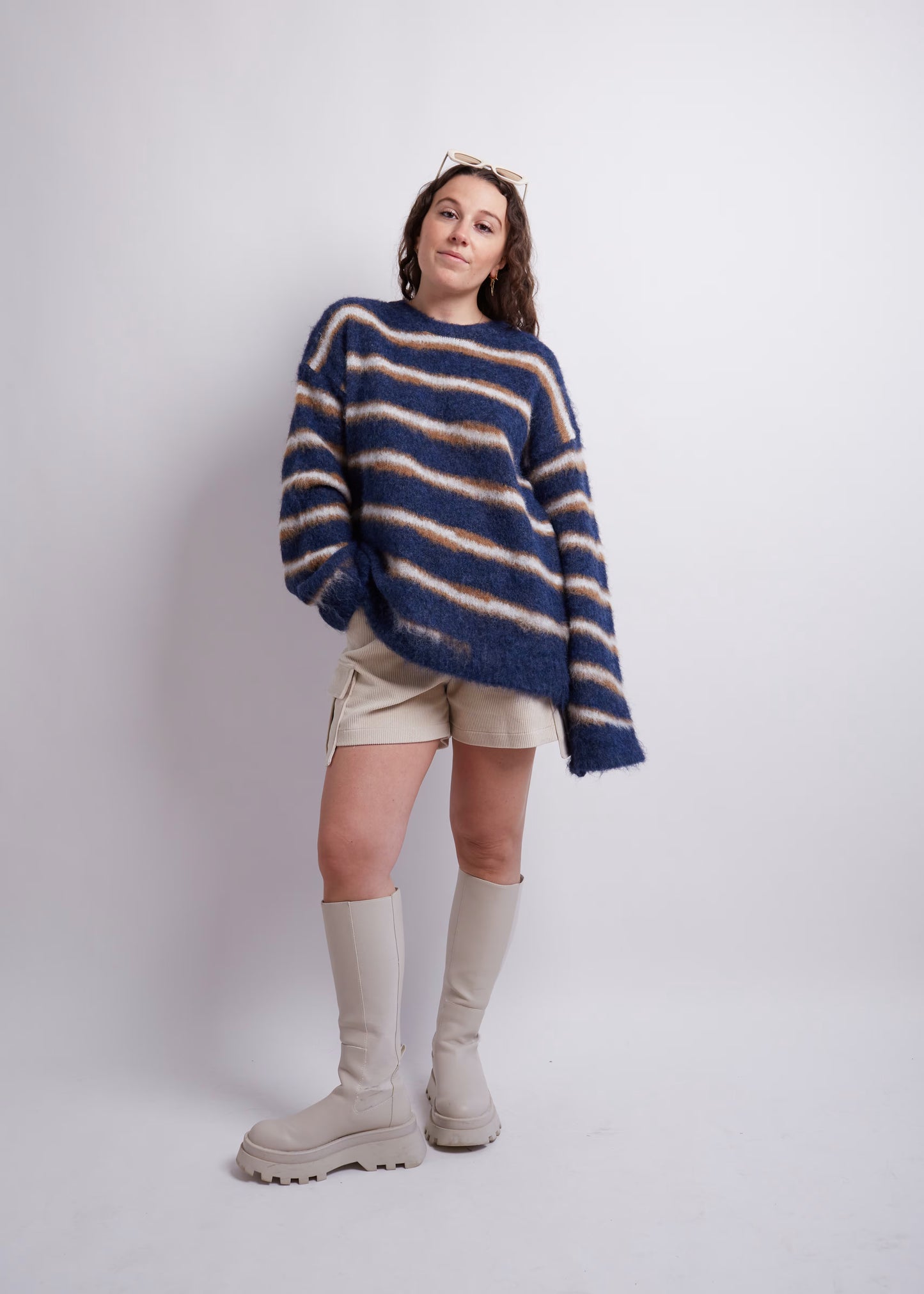 Ivory Corduroy Shorts