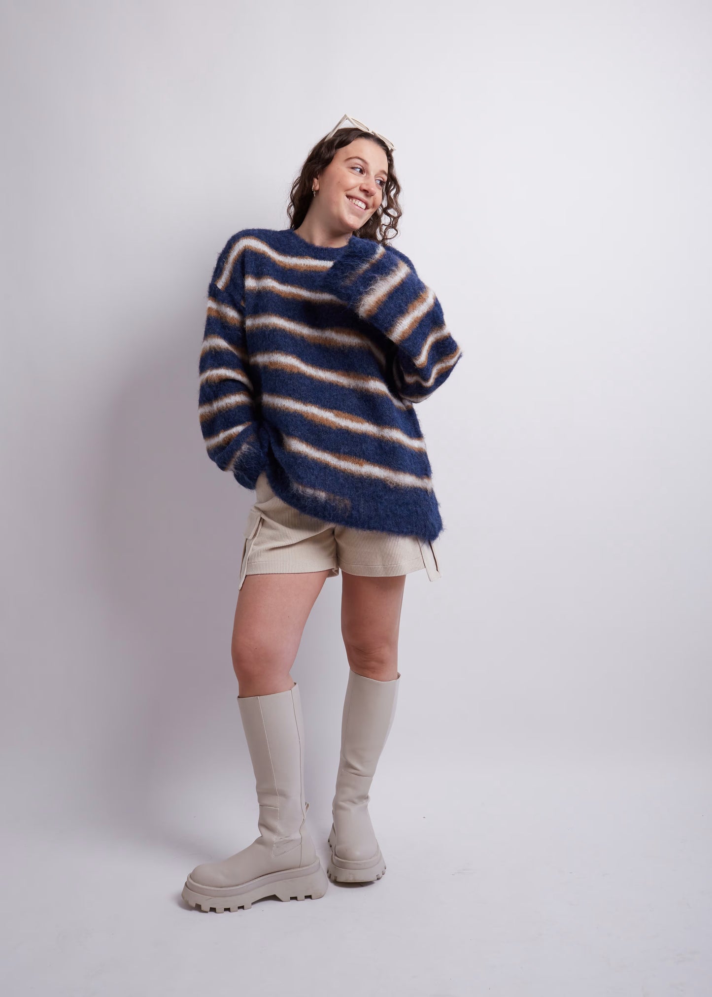 Ivory Corduroy Shorts