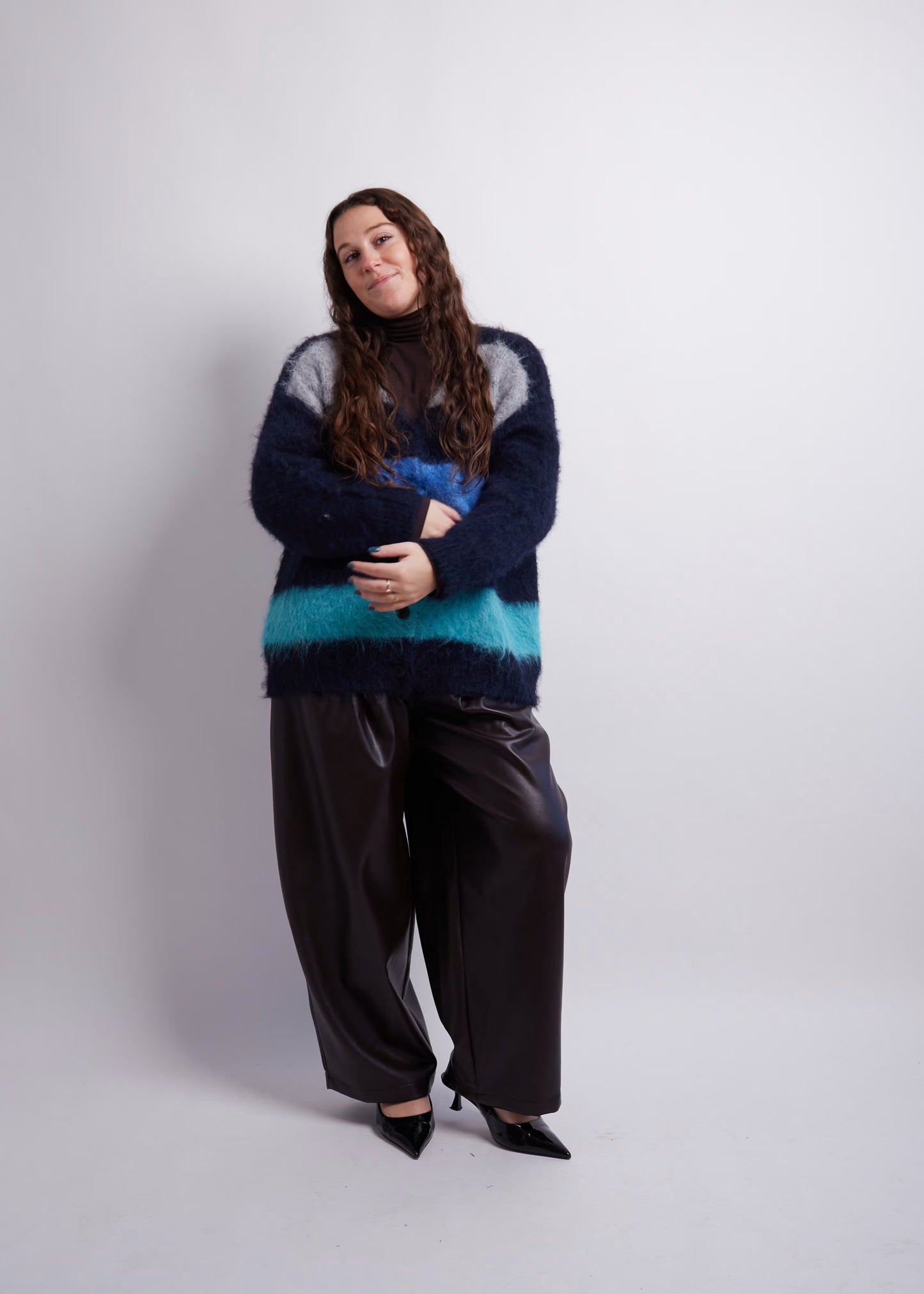 Multi Colored Fuzzy Cardigan