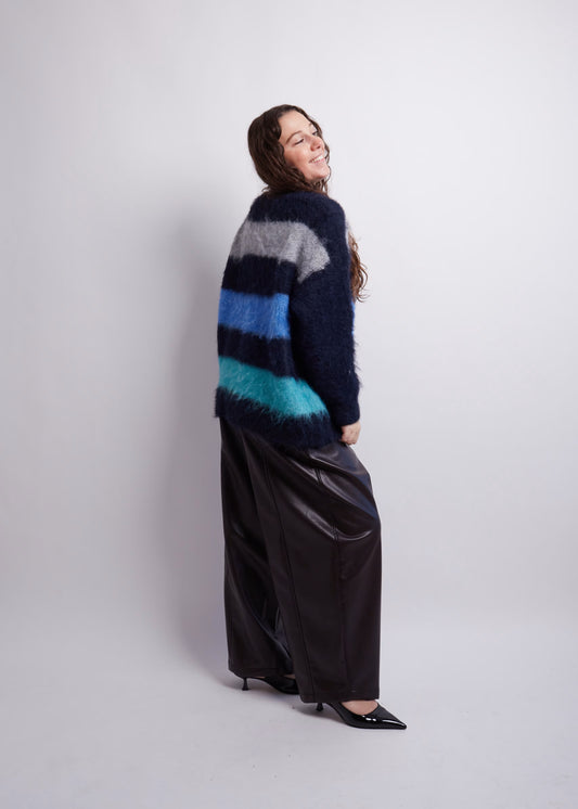 Multi Colored Fuzzy Cardigan