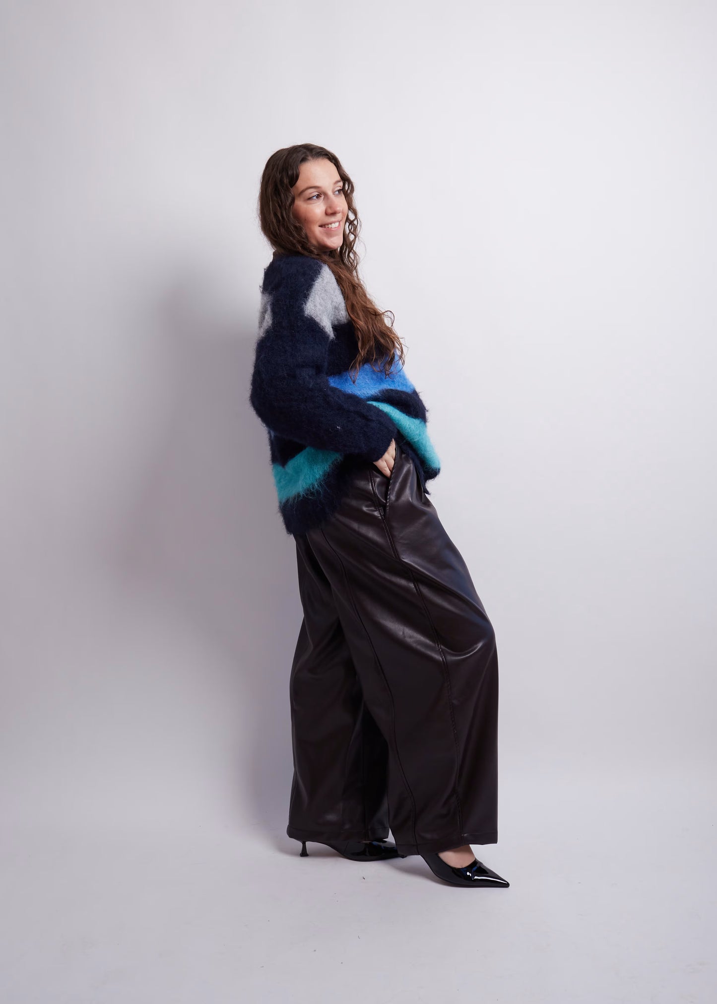 Multi Colored Fuzzy Cardigan