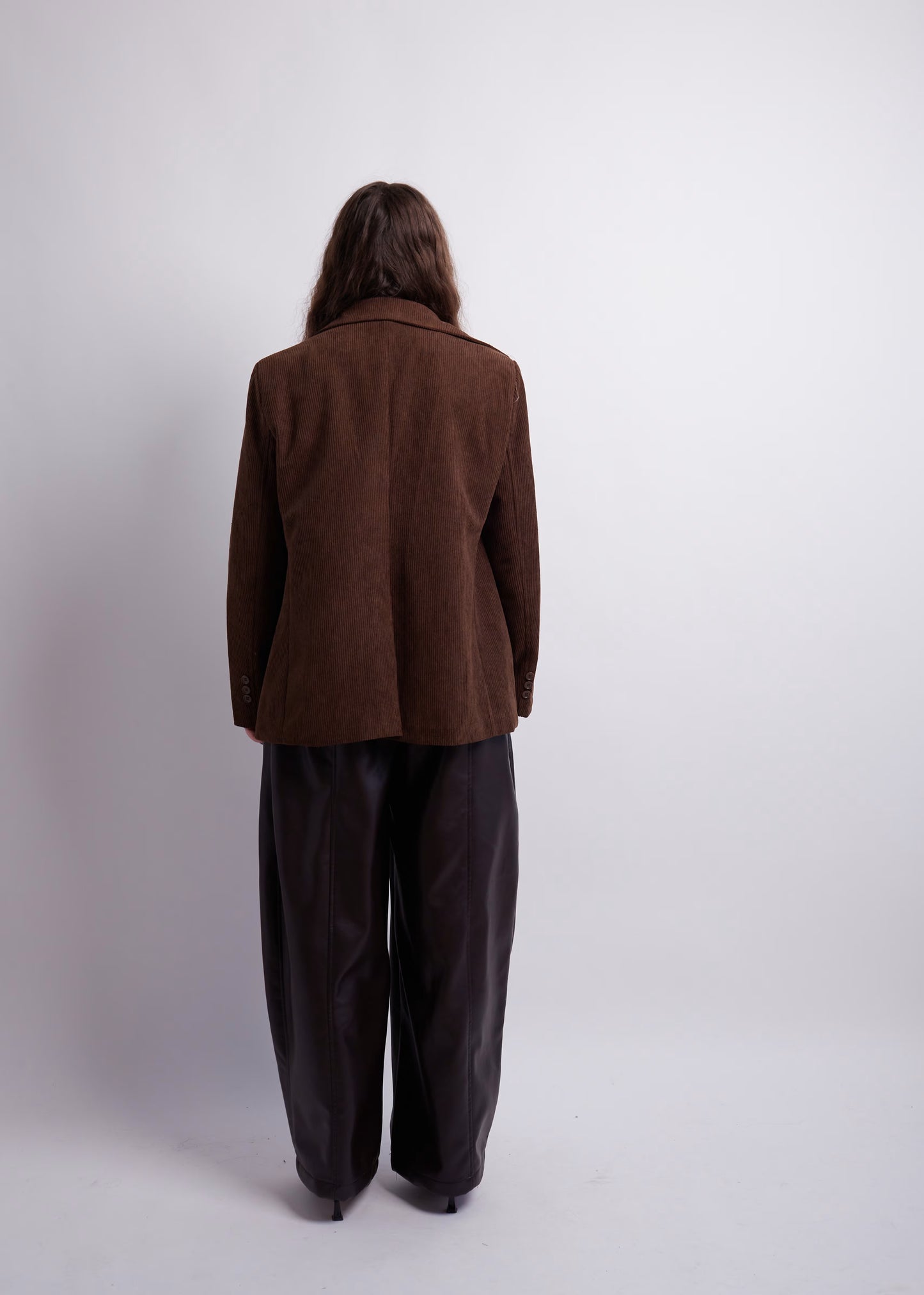 Dark Brown Corduroy Blazer