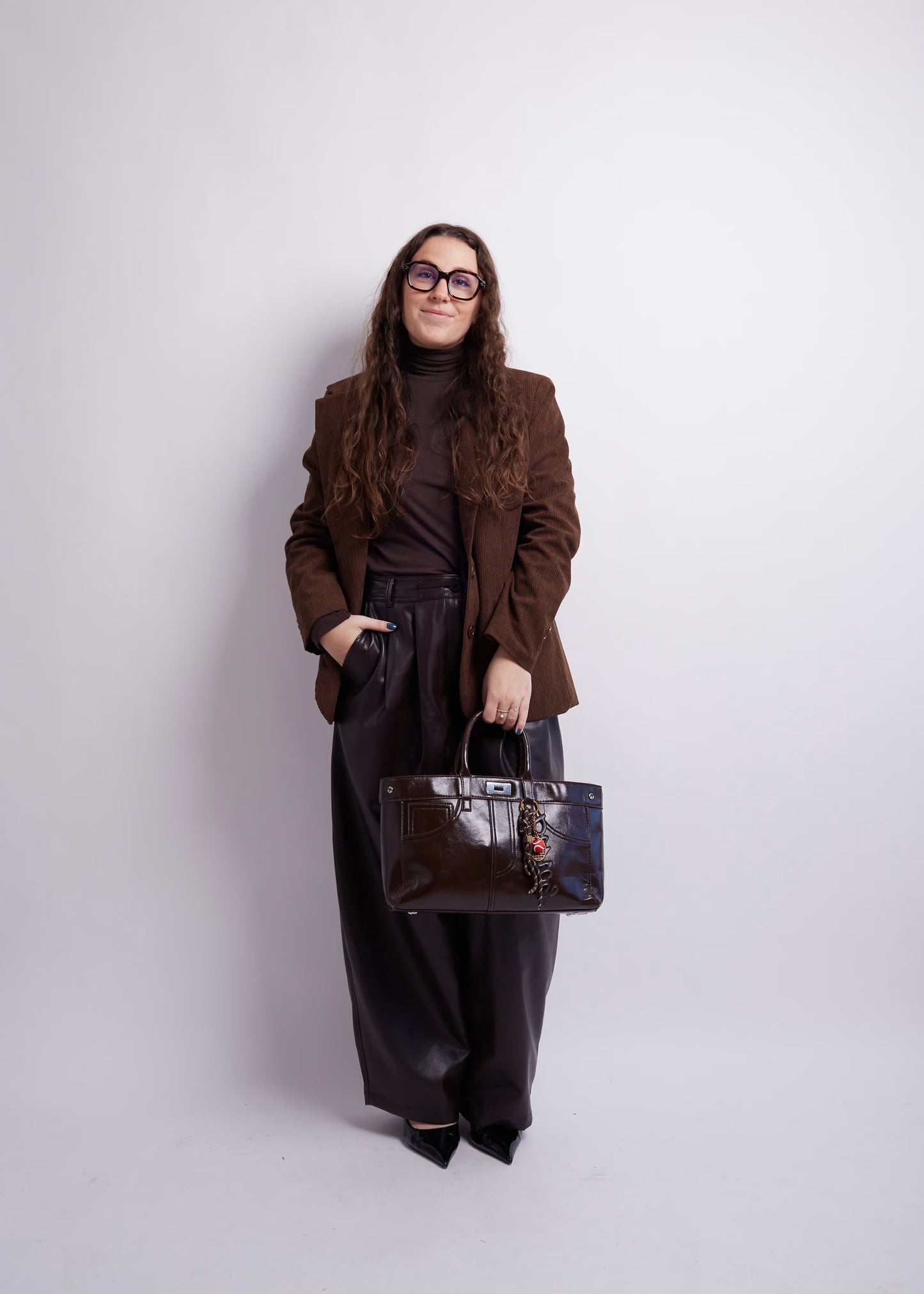 Dark Brown Corduroy Blazer