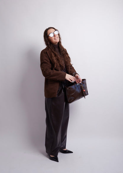 Dark Brown Corduroy Blazer