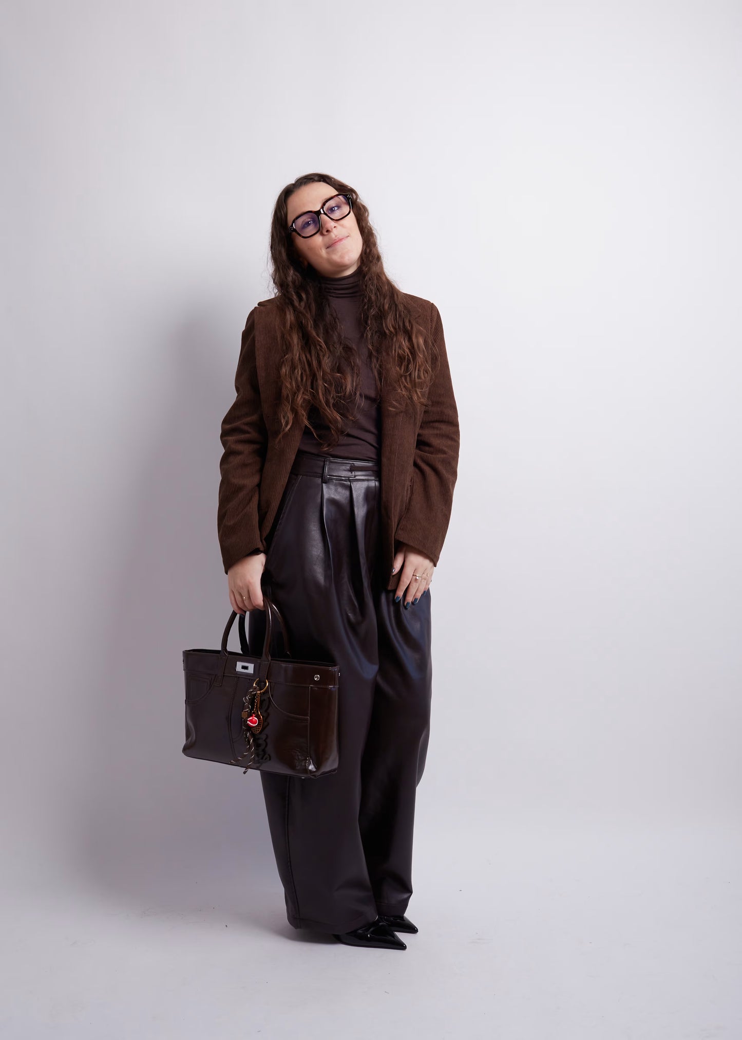 Dark Brown Corduroy Blazer