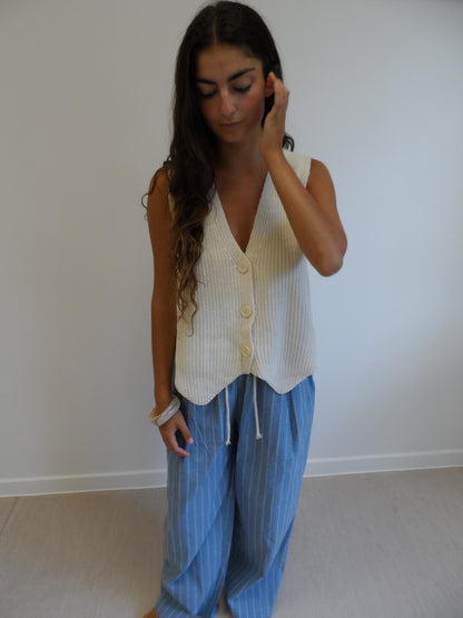 Beige Knitted Top