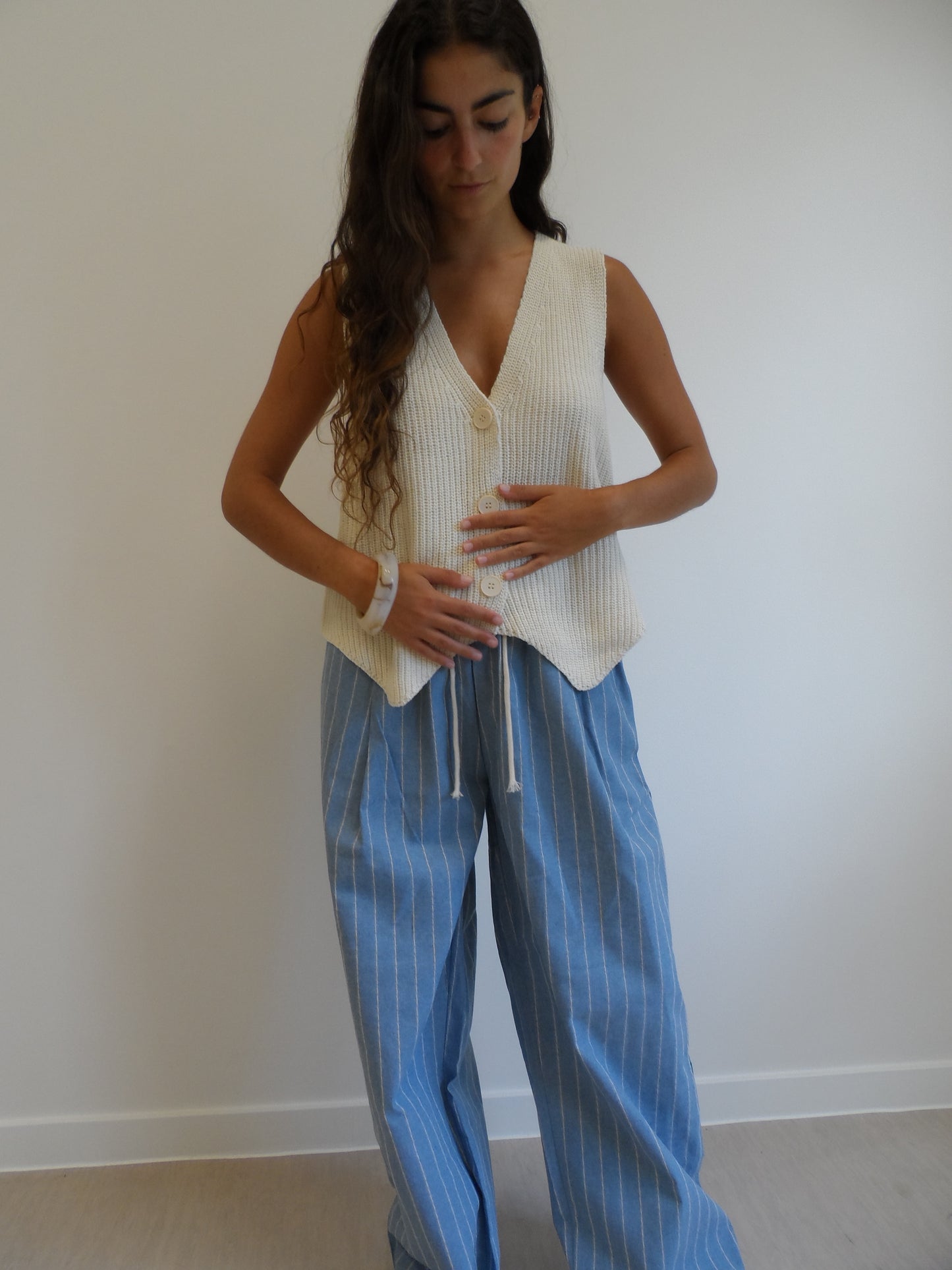 Beige Knitted Top