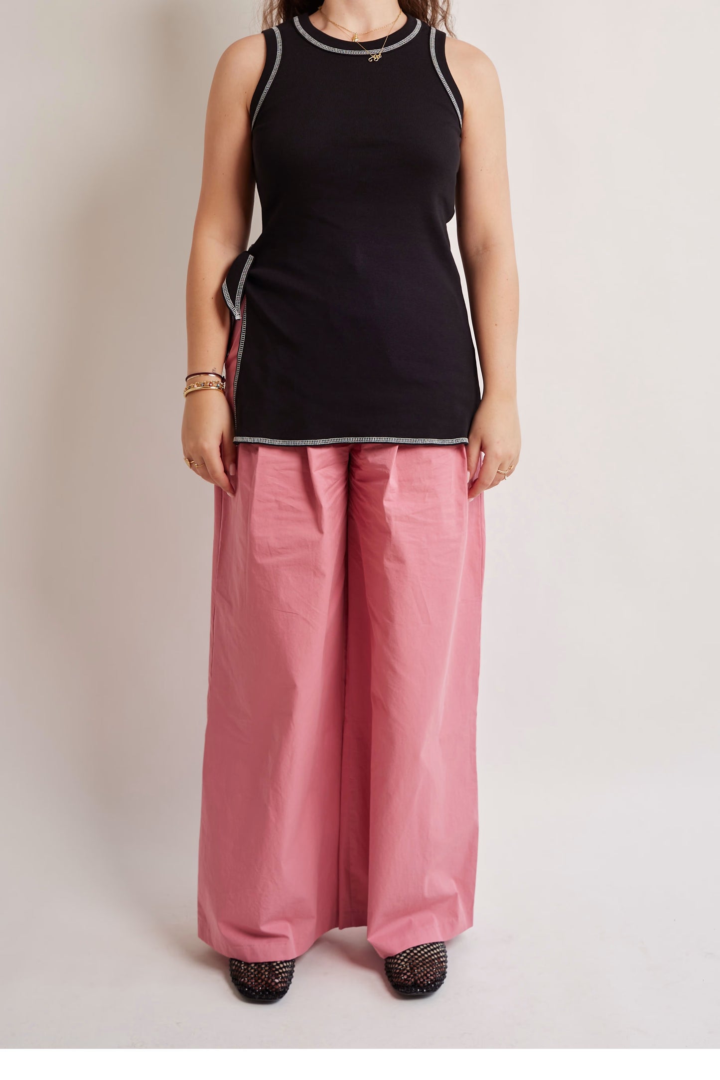 Stitched Long Top