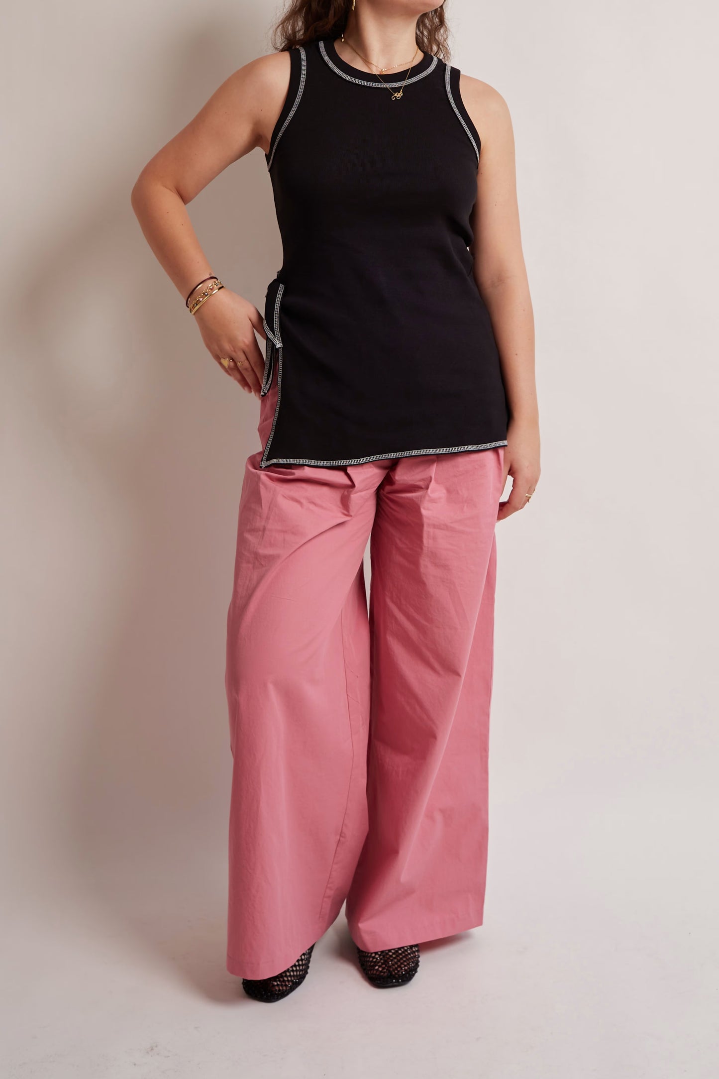 Stitched Long Top